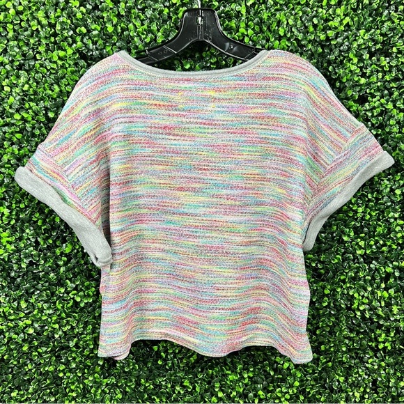 ANTHROPOLOGIE x SATURDAY SUNDAY | Multicolor Marled Top - Picture 5 of 7